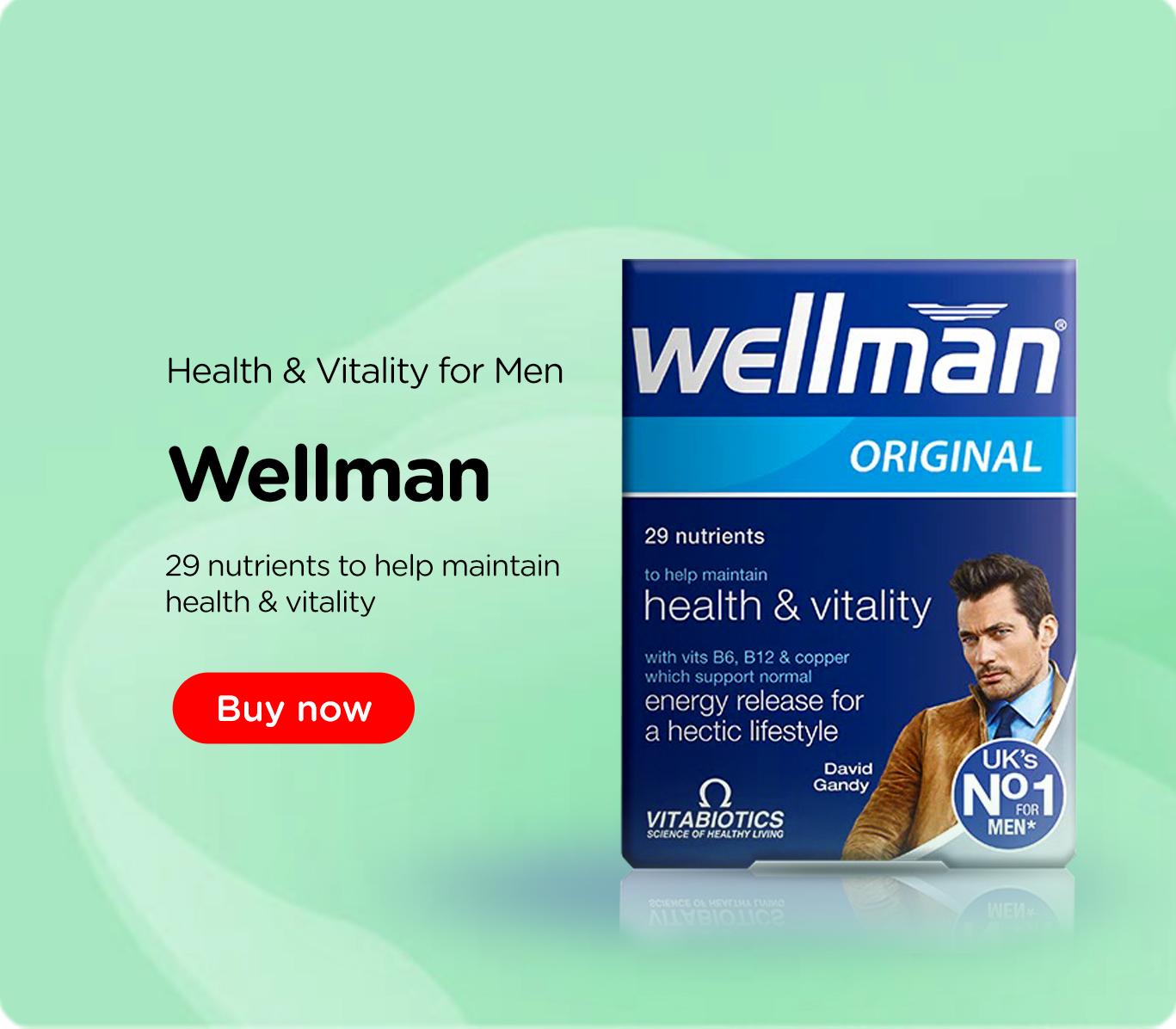 Vitabiotics Wellman Original | ShaQ Express