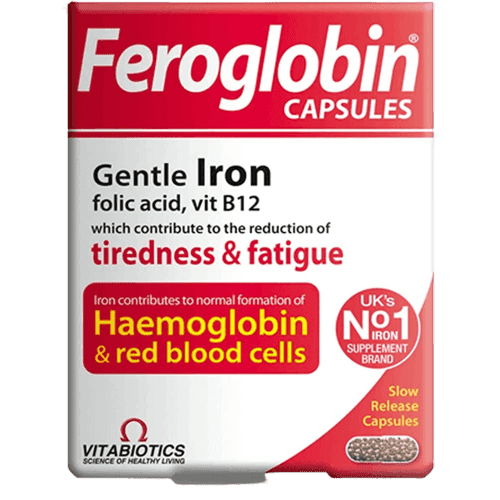 Vitabiotics Feroglobin Organic Vitamin And Mineral Capsules (30 Capsules)